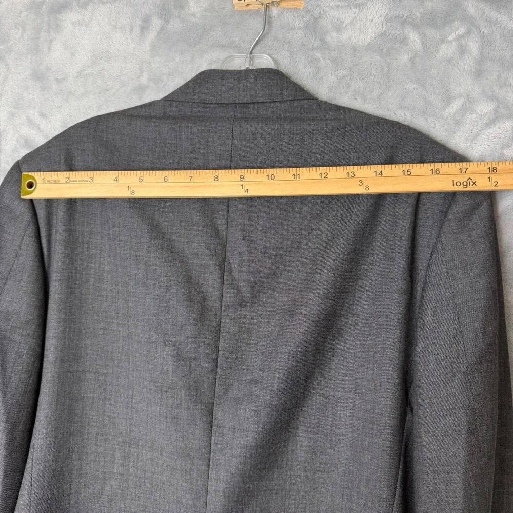 J. Crew Crosby Suit Jacket Blazer Tollegno 1900 Italian Wool Mens 36R Grey Sport